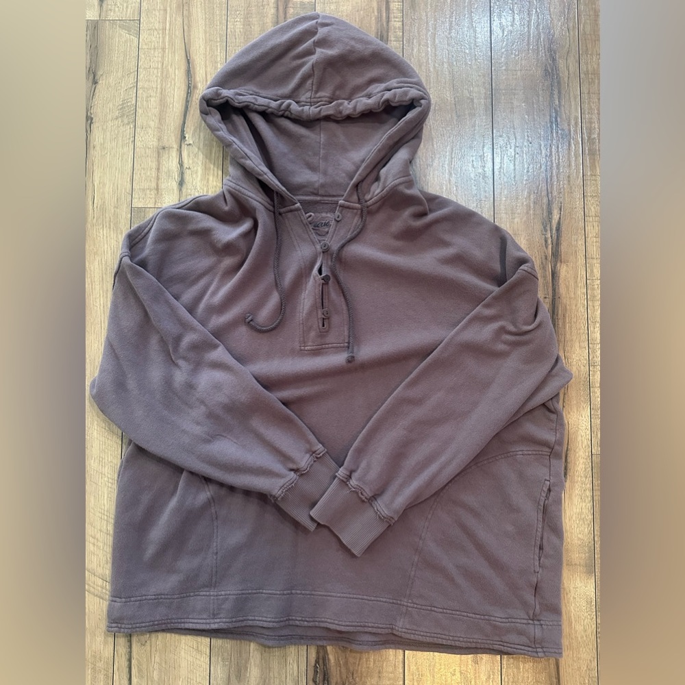⚡️Aerie  Women's Size Large Brown Beach Hoodie